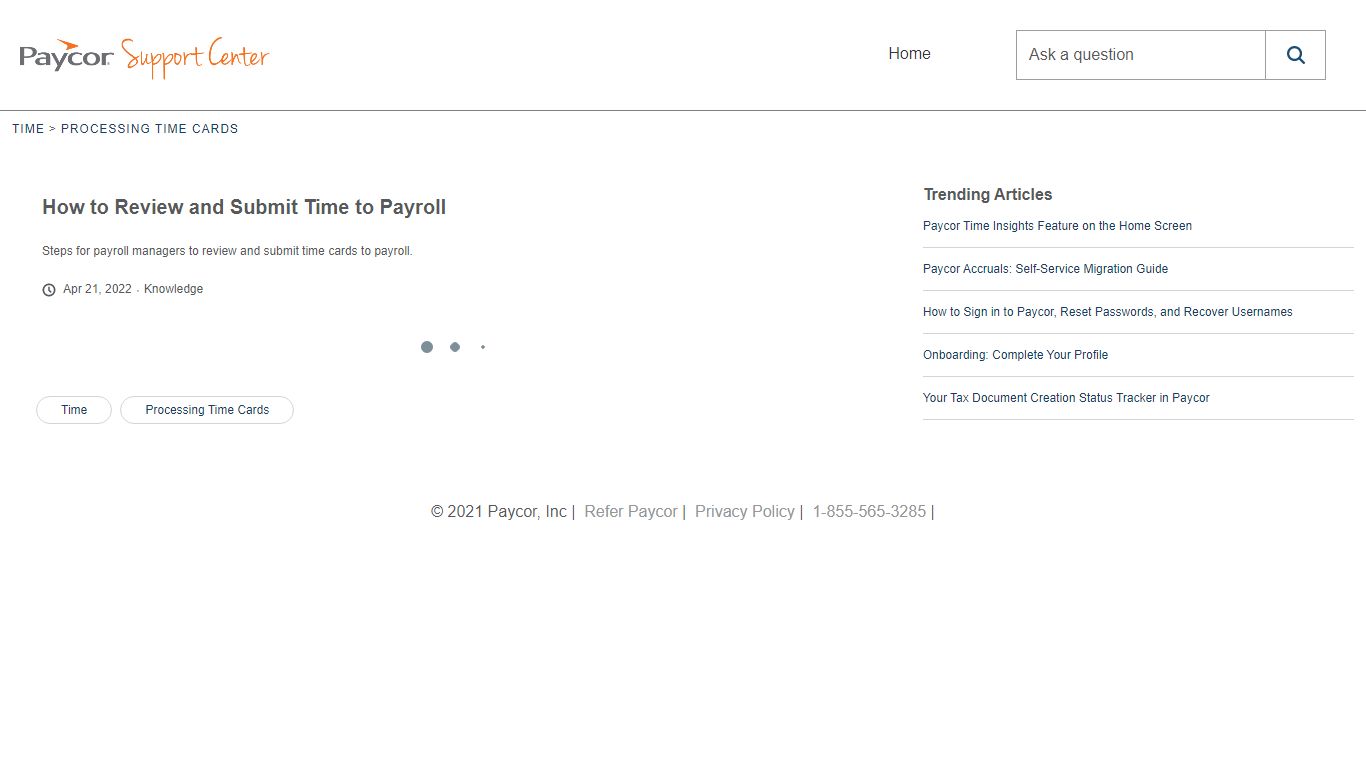 How to Review and Submit Time to Payroll - Paycor